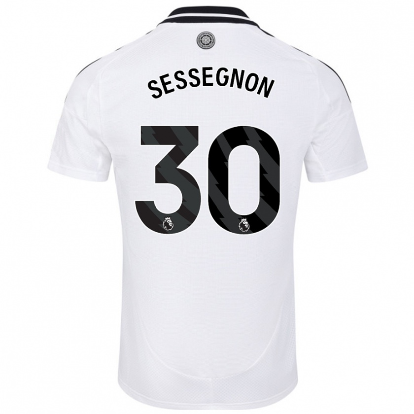 Kandiny Homme Maillot Ryan Sessegnon #30 Blanc Tenues Domicile 2024/25 T-Shirt