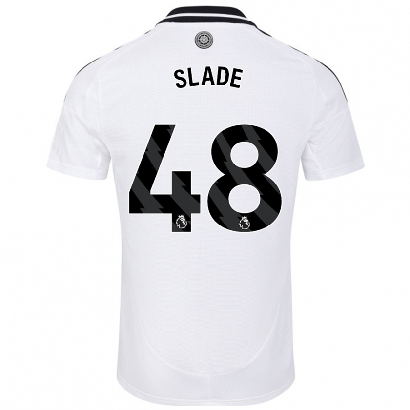 Kandiny Homme Maillot Bradley Slade #48 Blanc Tenues Domicile 2024/25 T-Shirt