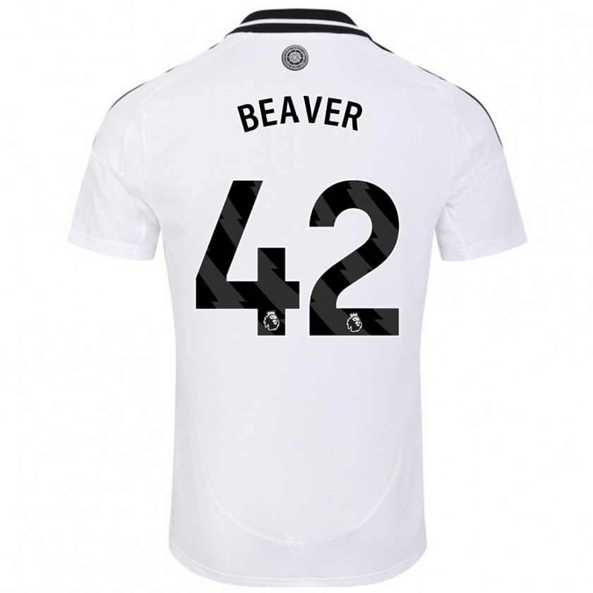 Kandiny Homme Maillot Cat Beaver #42 Blanc Tenues Domicile 2024/25 T-Shirt