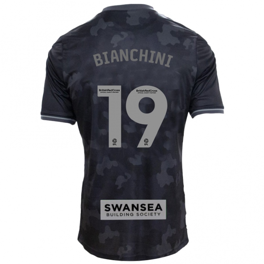 Kandiny Homme Maillot Florian Bianchini #19 Noir Tenues Extérieur 2024/25 T-Shirt