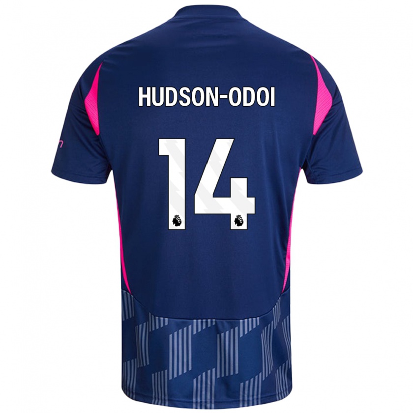 Kandiny Homme Maillot Callum Hudson-Odoi #14 Bleu Royal Rose Tenues Extérieur 2024/25 T-Shirt