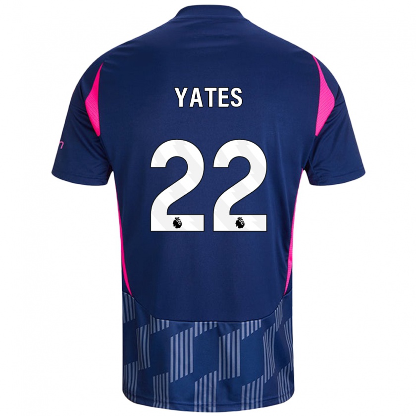 Kandiny Homme Maillot Ryan Yates #22 Bleu Royal Rose Tenues Extérieur 2024/25 T-Shirt