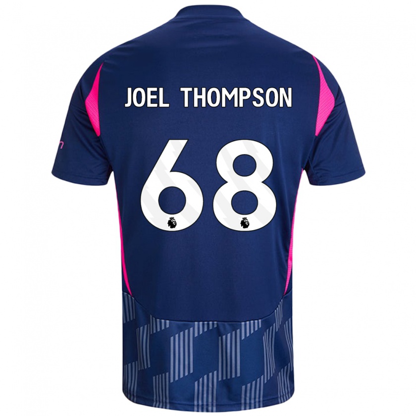 Kandiny Homme Maillot Joel Thompson #68 Bleu Royal Rose Tenues Extérieur 2024/25 T-Shirt