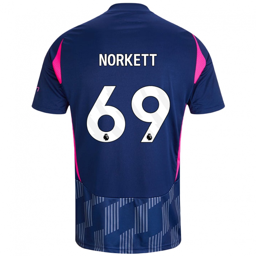 Kandiny Homme Maillot Manni Norkett #69 Bleu Royal Rose Tenues Extérieur 2024/25 T-Shirt