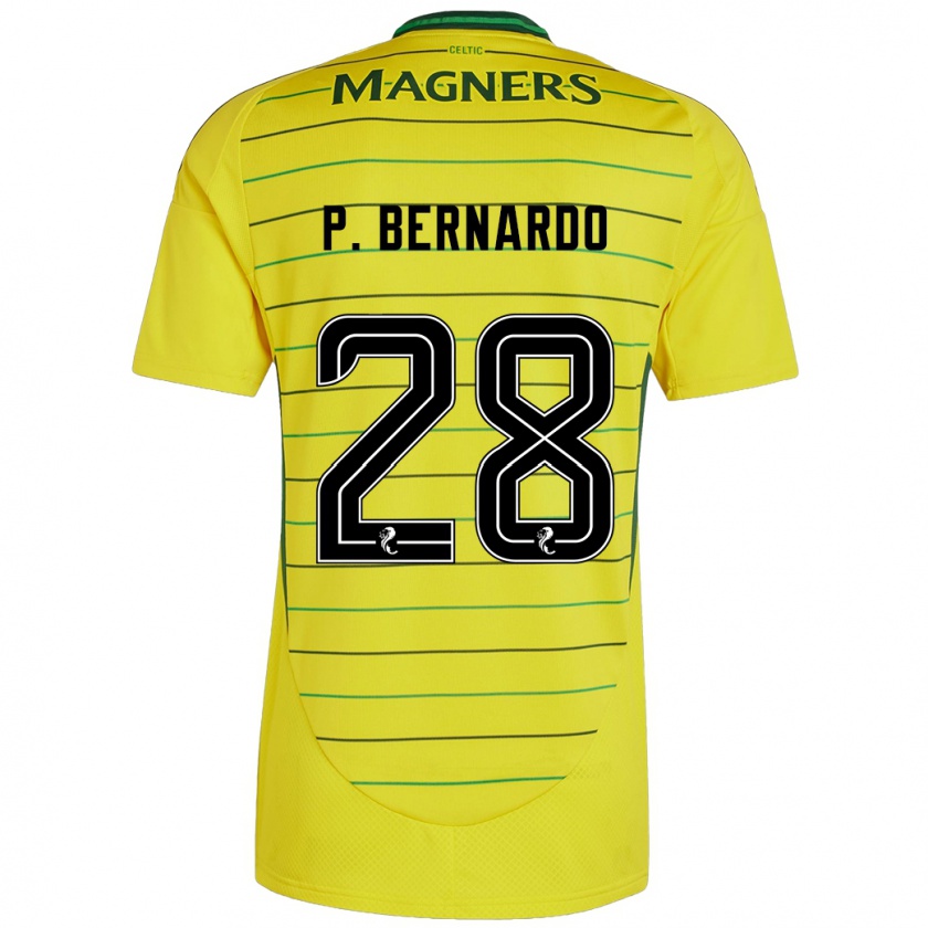 Kandiny Homme Maillot Paulo Bernardo #28 Jaune Tenues Extérieur 2024/25 T-Shirt