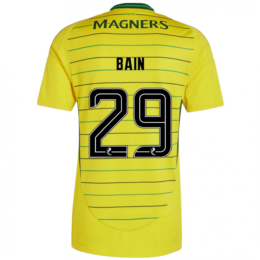 Kandiny Homme Maillot Scott Bain #29 Jaune Tenues Extérieur 2024/25 T-Shirt