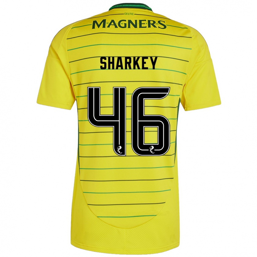 Kandiny Homme Maillot Amy Sharkey #46 Jaune Tenues Extérieur 2024/25 T-Shirt