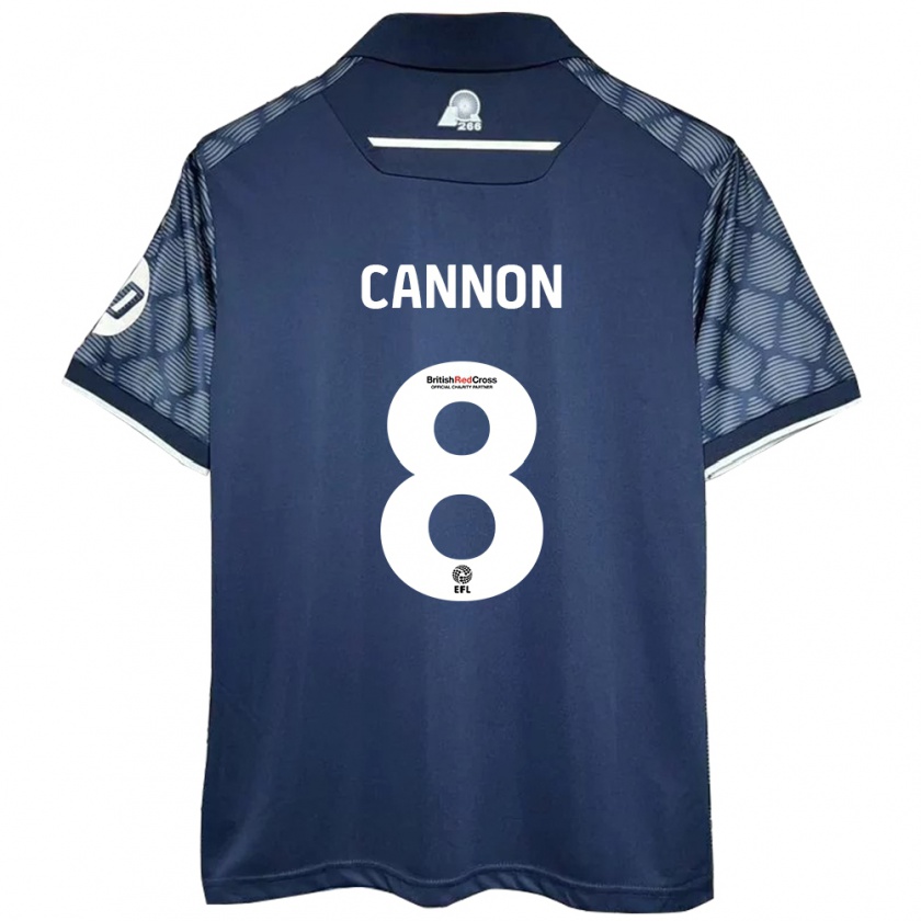 Kandiny Homme Maillot Andy Cannon #8 Noir Tenues Extérieur 2024/25 T-Shirt