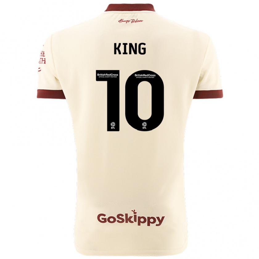 Kandiny Homme Maillot Andy King #10 Blanc Crème Tenues Extérieur 2024/25 T-Shirt