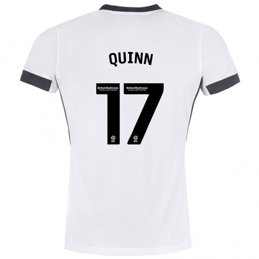 Kandiny Homme Maillot Lucy Quinn #17 Blanc Noir Tenues Extérieur 2024/25 T-Shirt