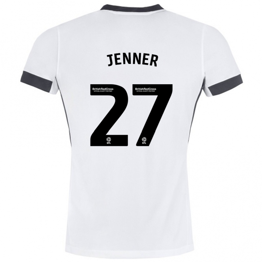 Kandiny Homme Maillot Abbi Jenner #27 Blanc Noir Tenues Extérieur 2024/25 T-Shirt