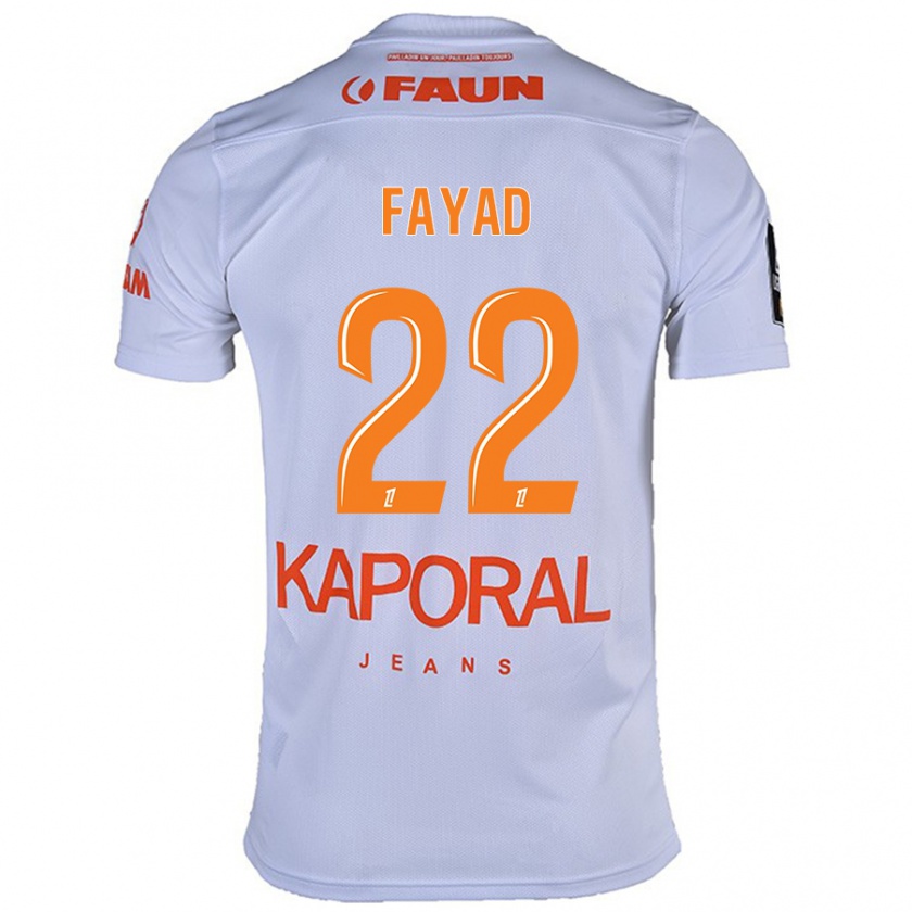 Kandiny Homme Maillot Khalil Fayad #22 Blanc Tenues Extérieur 2024/25 T-Shirt