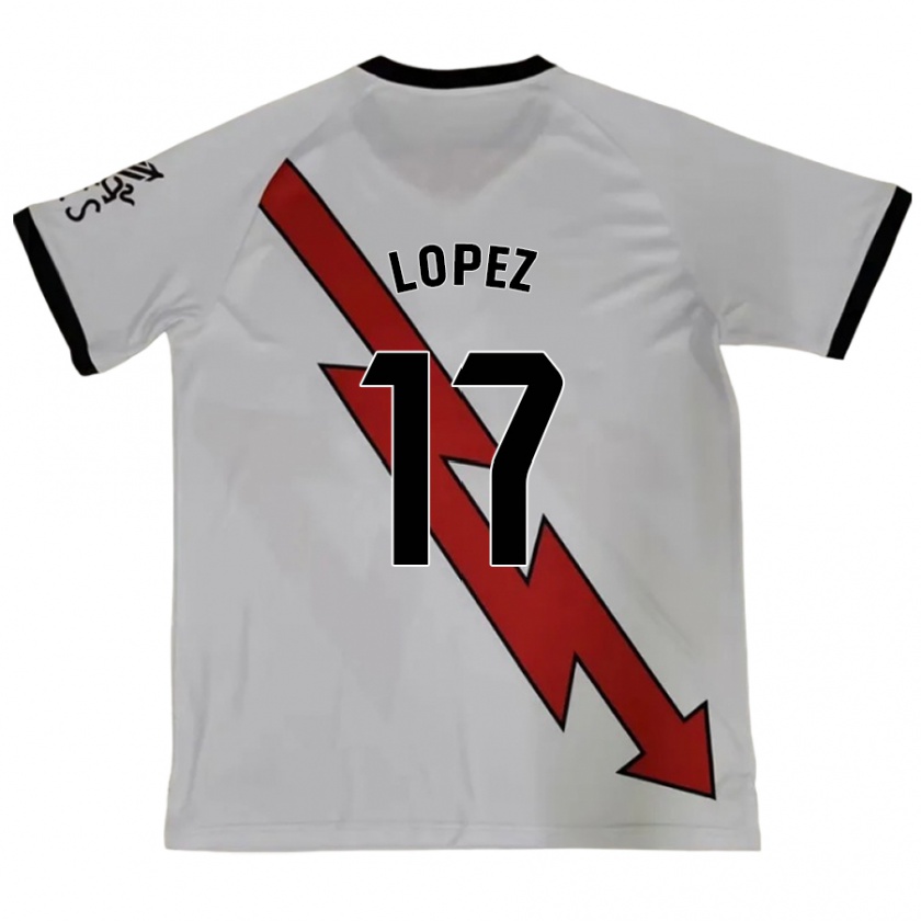 Kandiny Homme Maillot Unai López #17 Rouge Tenues Extérieur 2024/25 T-Shirt