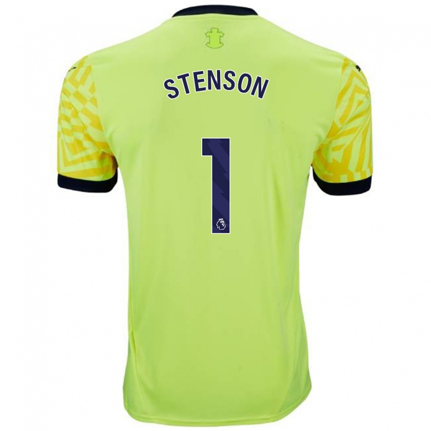 Kandiny Homme Maillot Fran Stenson #1 Jaune Tenues Extérieur 2024/25 T-Shirt