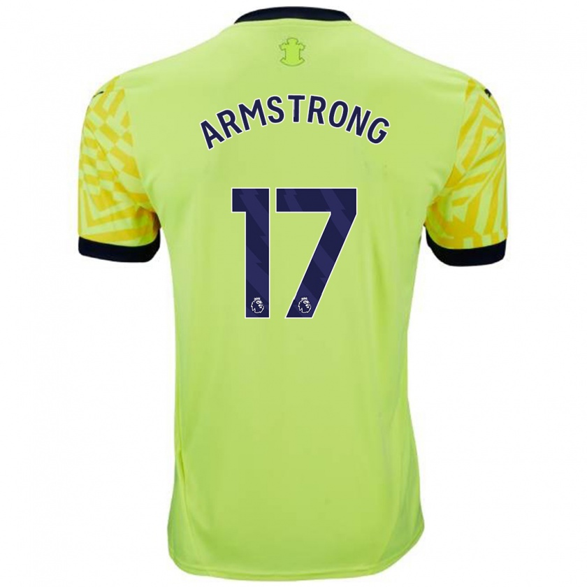 Kandiny Homme Maillot Stuart Armstrong #17 Jaune Tenues Extérieur 2024/25 T-Shirt