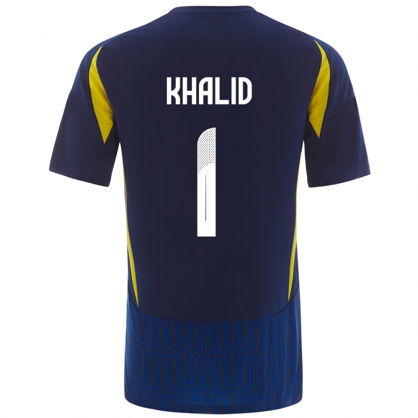 Kandiny Homme Maillot Sara Khalid #1 Bleu Jaune Tenues Extérieur 2024/25 T-Shirt