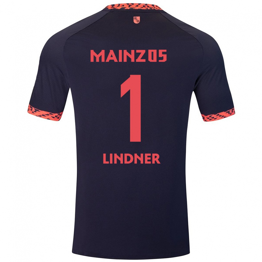 Kandiny Homme Maillot Sophie Lindner #1 Bleu Corail Rouge Tenues Extérieur 2024/25 T-Shirt