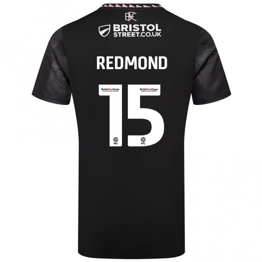 Kandiny Homme Maillot Nathan Redmond #15 Noir Tenues Extérieur 2024/25 T-Shirt