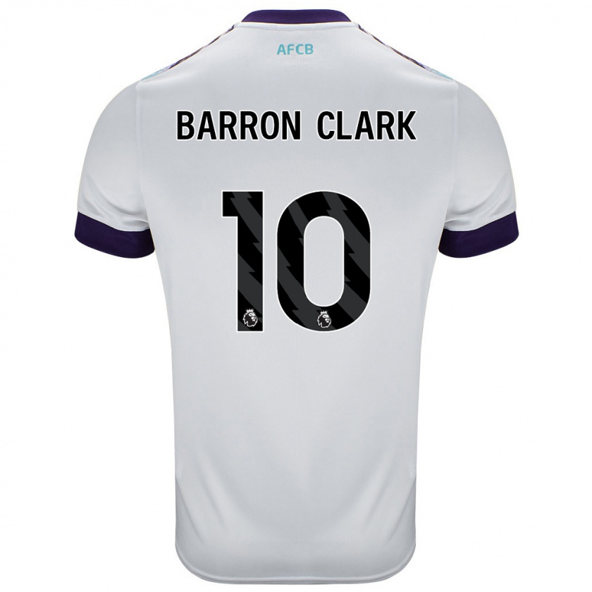 Kandiny Homme Maillot Molly Barron-Clark #10 Blanc Vert Violet Tenues Extérieur 2024/25 T-Shirt