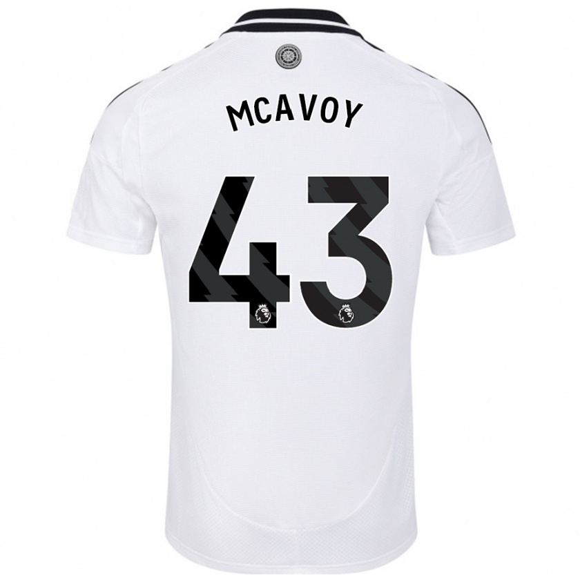 Kandiny Femme Maillot Connor Mcavoy #43 Blanc Tenues Domicile 2024/25 T-Shirt