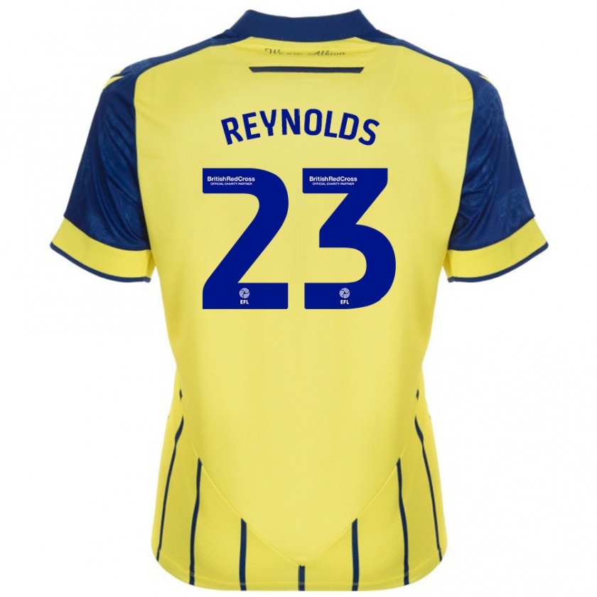 Kandiny Femme Maillot Taylor Reynolds #23 Jaune Bleu Tenues Extérieur 2024/25 T-Shirt