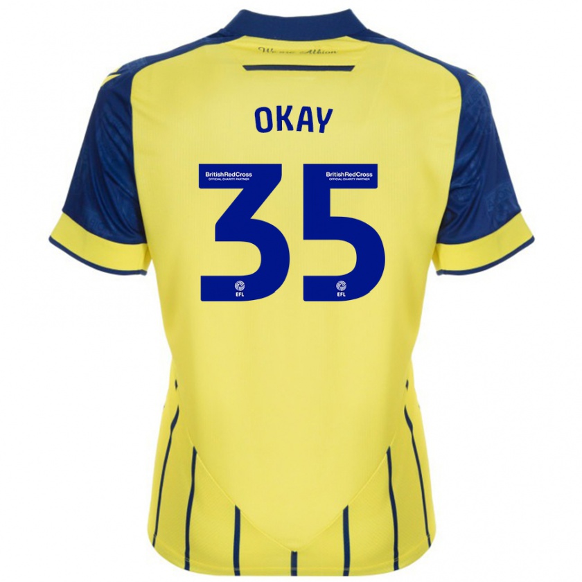 Kandiny Femme Maillot Okay Yokuşlu #35 Jaune Bleu Tenues Extérieur 2024/25 T-Shirt