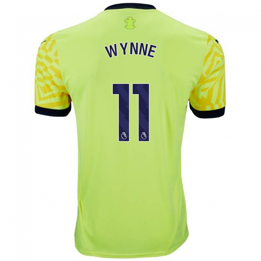 Kandiny Femme Maillot Megan Wynne #11 Jaune Tenues Extérieur 2024/25 T-Shirt