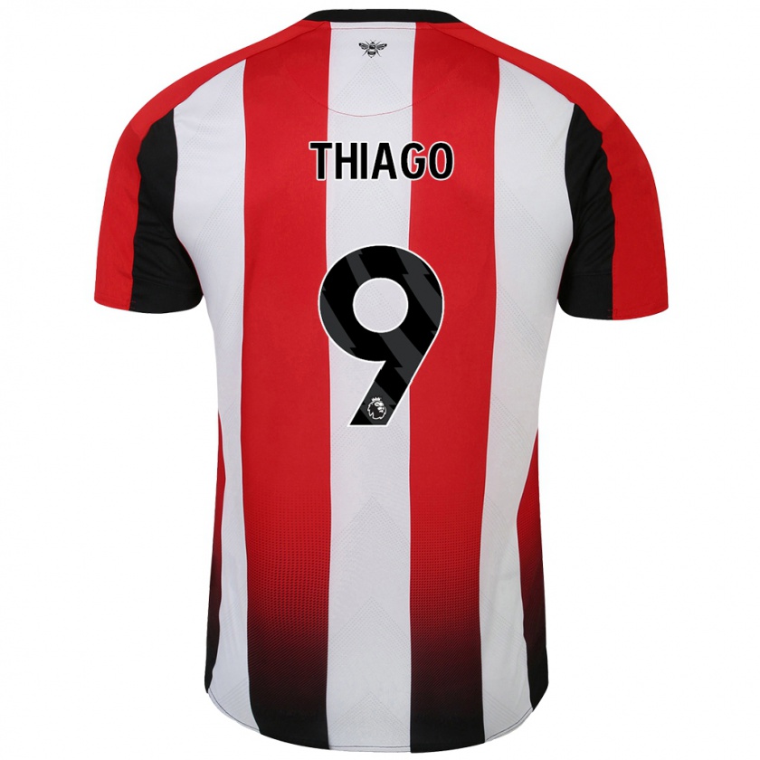 Kandiny Enfant Maillot Igor Thiago #9 Rouge Blanc Tenues Domicile 2024/25 T-Shirt