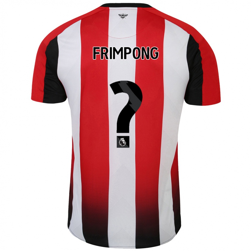 Kandiny Enfant Maillot Charles Frimpong #0 Rouge Blanc Tenues Domicile 2024/25 T-Shirt