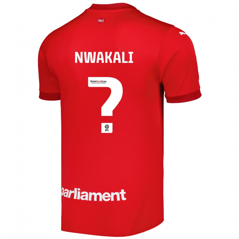 Kandiny Enfant Maillot Kelechi Nwakali #0 Rouge Tenues Domicile 2024/25 T-Shirt