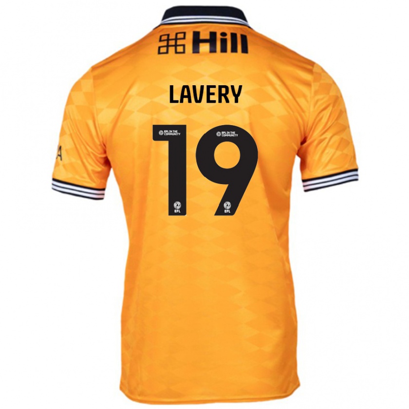 Kandiny Enfant Maillot Shayne Lavery #19 Orange Tenues Domicile 2024/25 T-Shirt