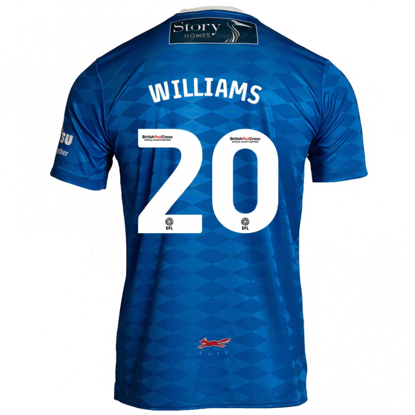 Kandiny Enfant Maillot Ben Williams #20 Bleu Tenues Domicile 2024/25 T-Shirt