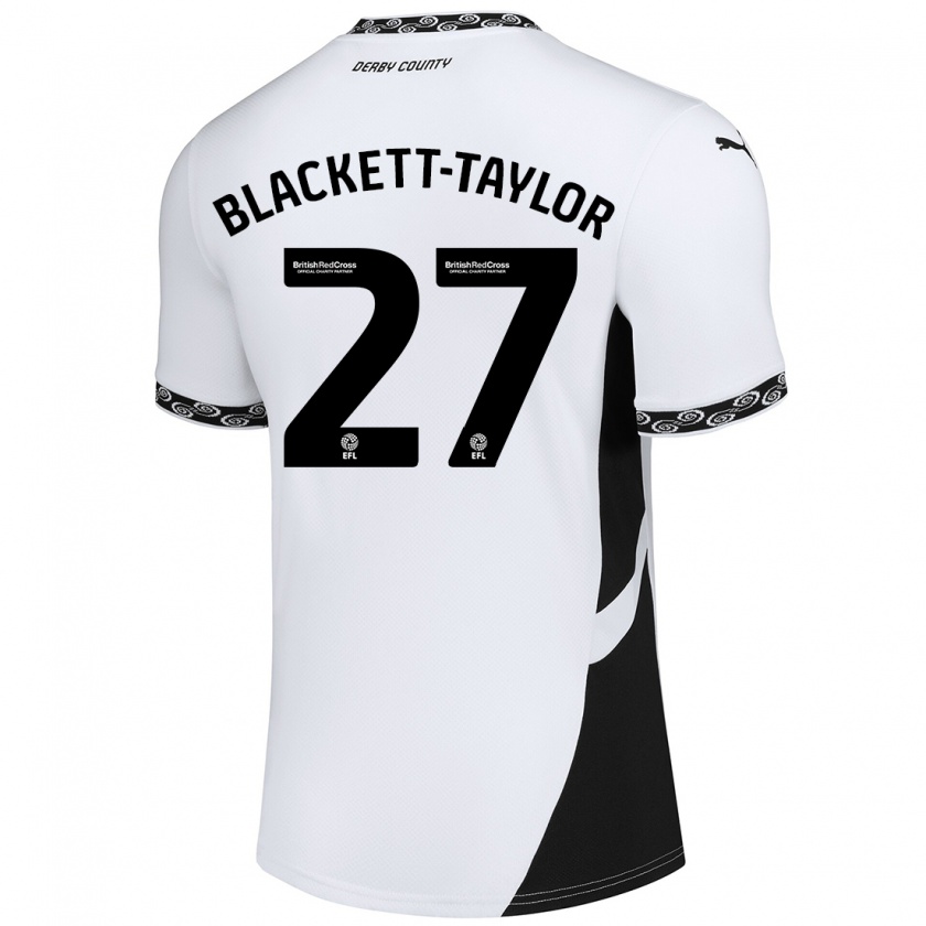 Kandiny Enfant Maillot Corey Blackett-Taylor #27 Blanc Noir Tenues Domicile 2024/25 T-Shirt