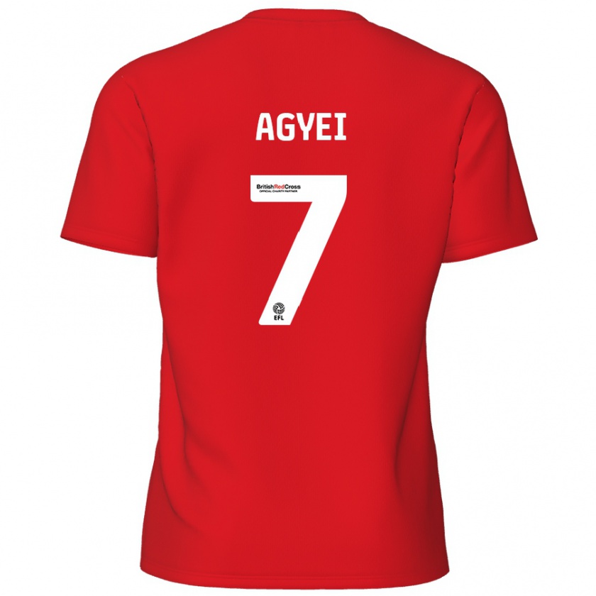 Kandiny Enfant Maillot Dan Agyei #7 Rouge Tenues Domicile 2024/25 T-Shirt