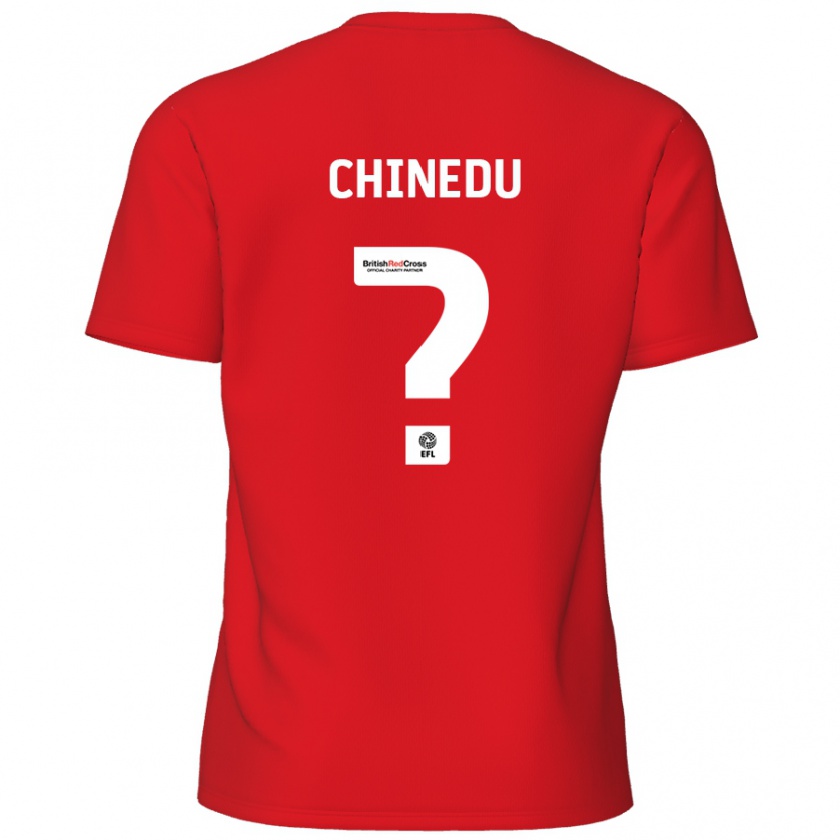 Kandiny Enfant Maillot Phillip Chinedu #0 Rouge Tenues Domicile 2024/25 T-Shirt