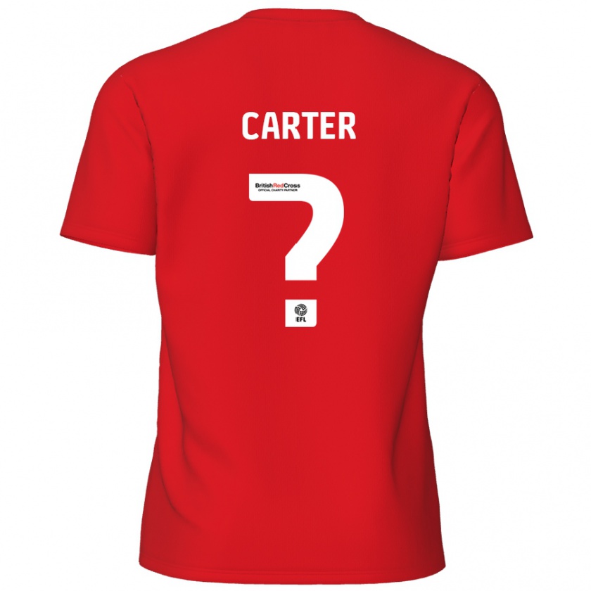 Kandiny Enfant Maillot Dan Carter #0 Rouge Tenues Domicile 2024/25 T-Shirt