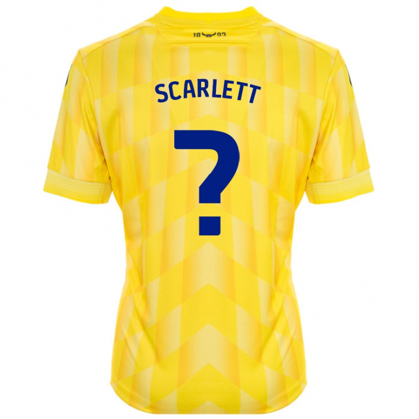 Kandiny Enfant Maillot Dane Scarlett #0 Jaune Tenues Domicile 2024/25 T-Shirt