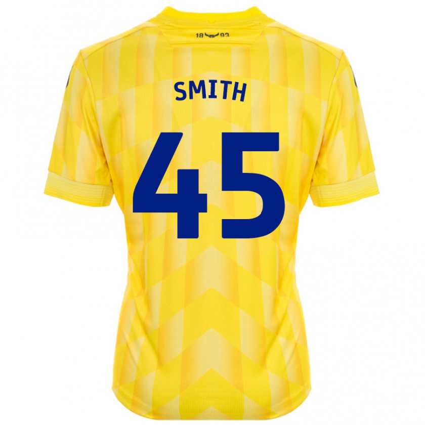 Kandiny Enfant Maillot Max Smith #45 Jaune Tenues Domicile 2024/25 T-Shirt