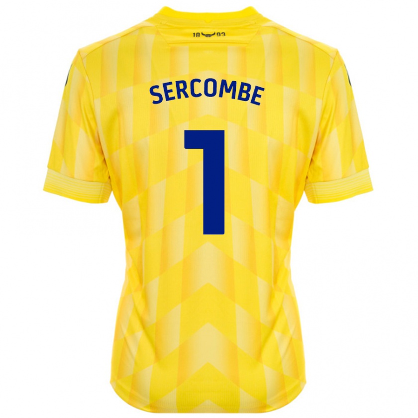 Kandiny Enfant Maillot Paris Sercombe #1 Jaune Tenues Domicile 2024/25 T-Shirt