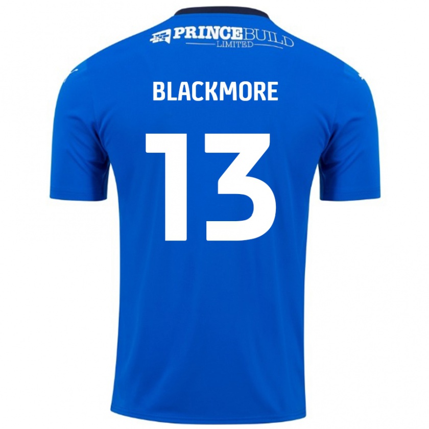 Kandiny Enfant Maillot Will Blackmore #13 Bleu Blanc Tenues Domicile 2024/25 T-Shirt