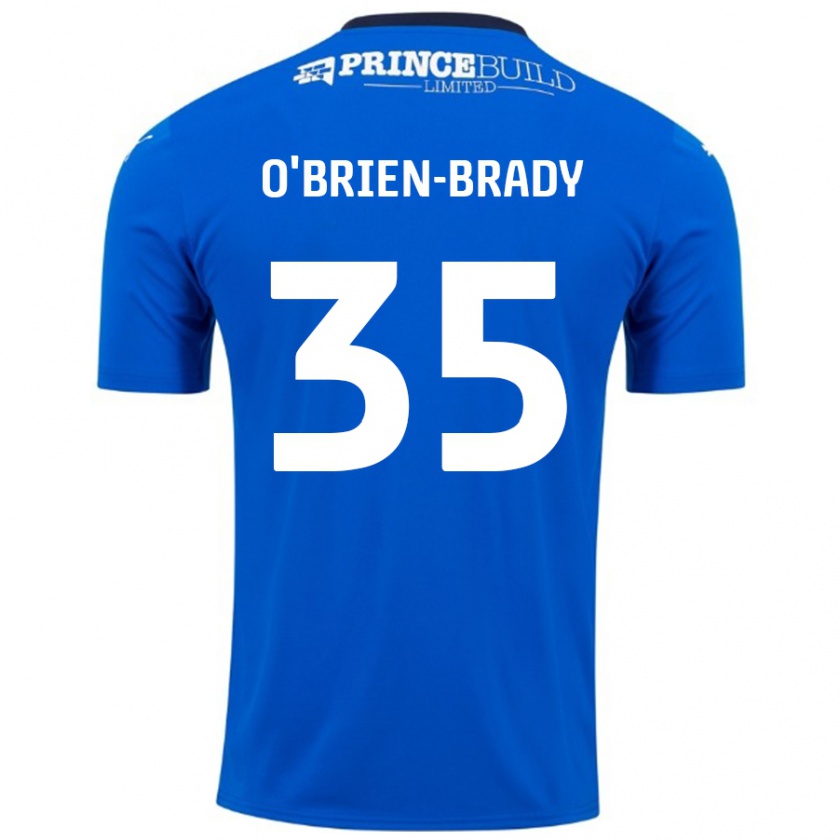 Kandiny Enfant Maillot Donay O'brien-Brady #35 Bleu Blanc Tenues Domicile 2024/25 T-Shirt