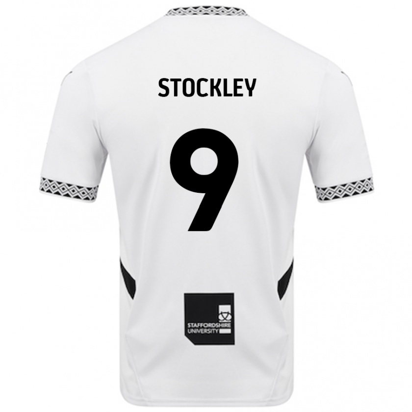 Kandiny Enfant Maillot Jayden Stockley #9 Blanc Tenues Domicile 2024/25 T-Shirt