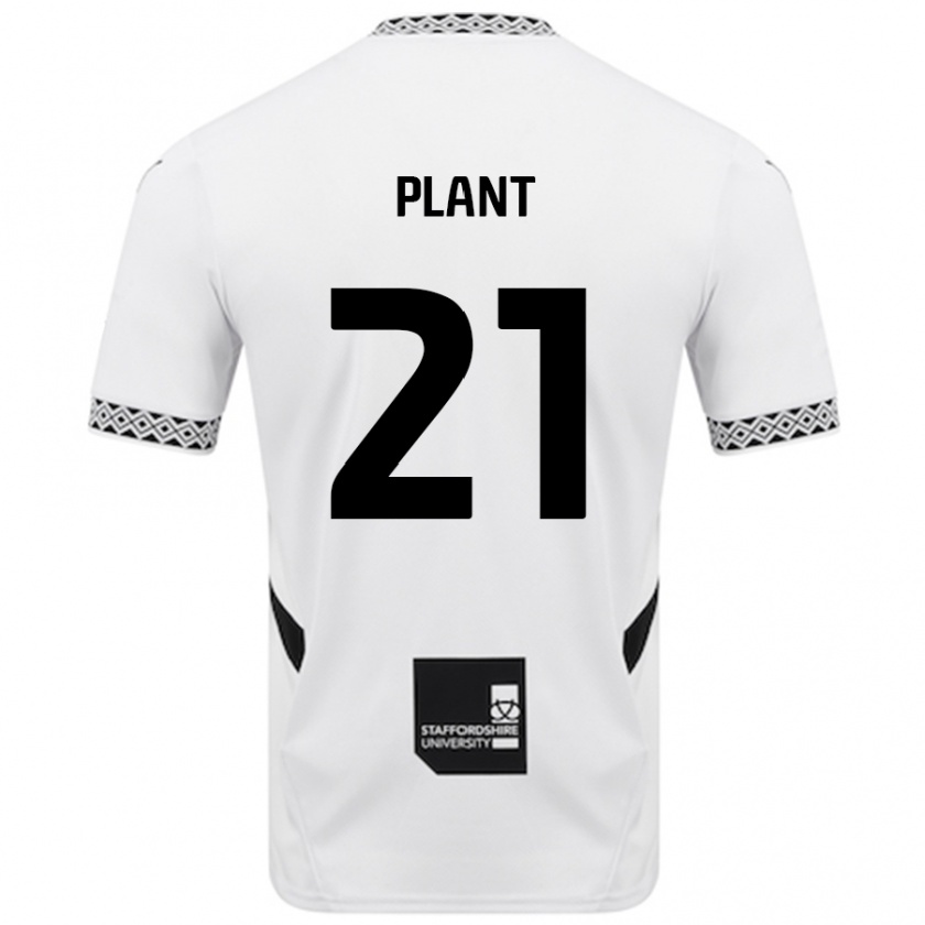 Kandiny Enfant Maillot James Plant #21 Blanc Tenues Domicile 2024/25 T-Shirt