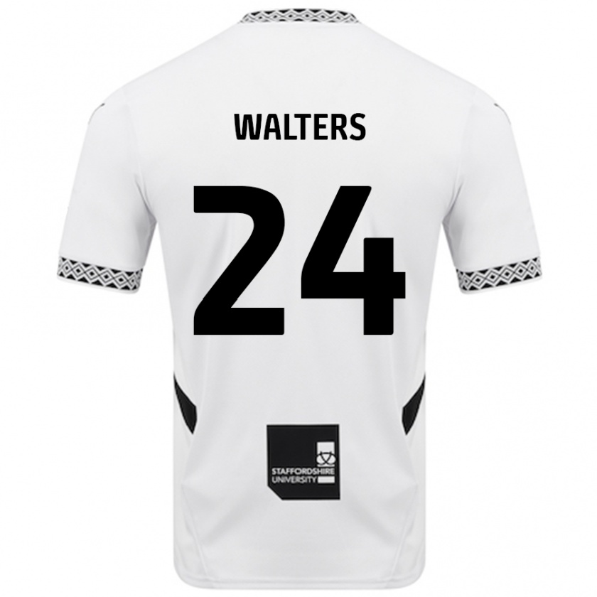 Kandiny Enfant Maillot Rhys Walters #24 Blanc Tenues Domicile 2024/25 T-Shirt