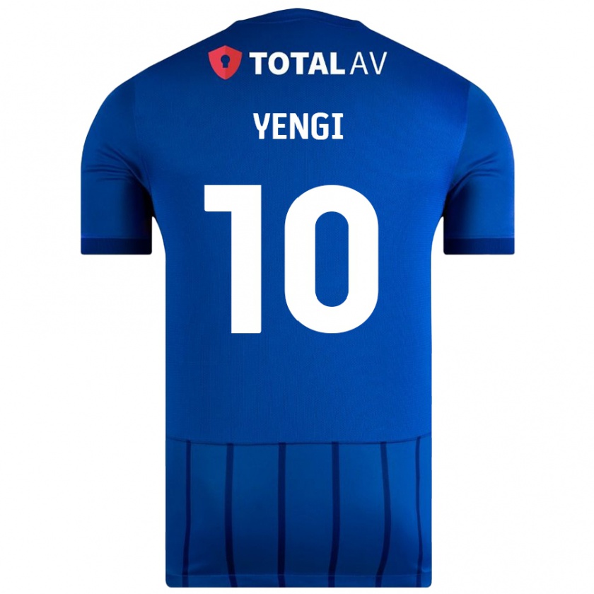 Kandiny Enfant Maillot Kusini Yengi #10 Bleu Tenues Domicile 2024/25 T-Shirt