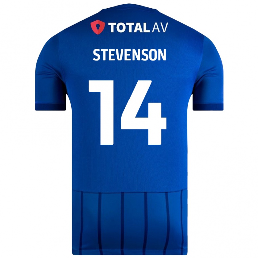 Kandiny Enfant Maillot Ben Stevenson #14 Bleu Tenues Domicile 2024/25 T-Shirt