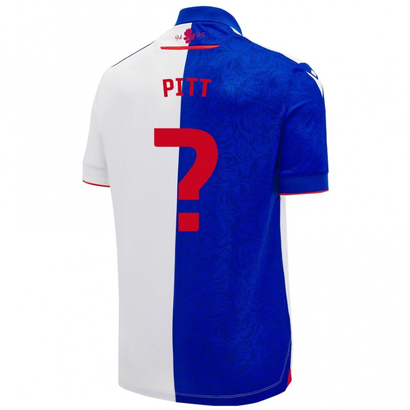 Kandiny Enfant Maillot Theo Pitt #0 Bleu Ciel Blanc Tenues Domicile 2024/25 T-Shirt