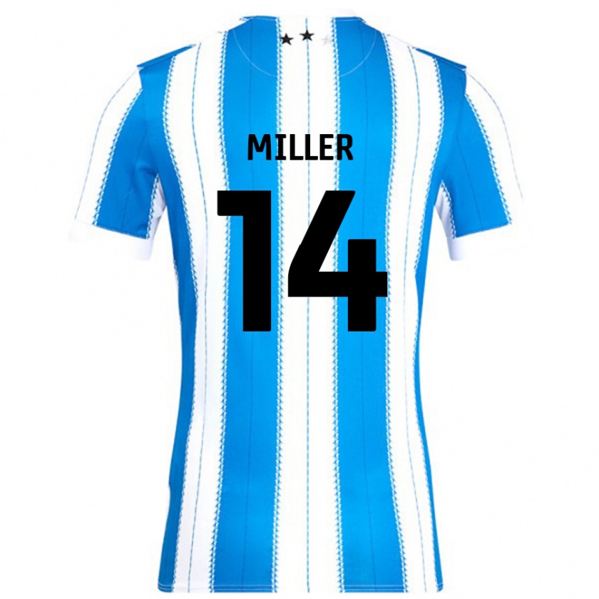 Kandiny Enfant Maillot Mickel Miller #14 Bleu Blanc Tenues Domicile 2024/25 T-Shirt