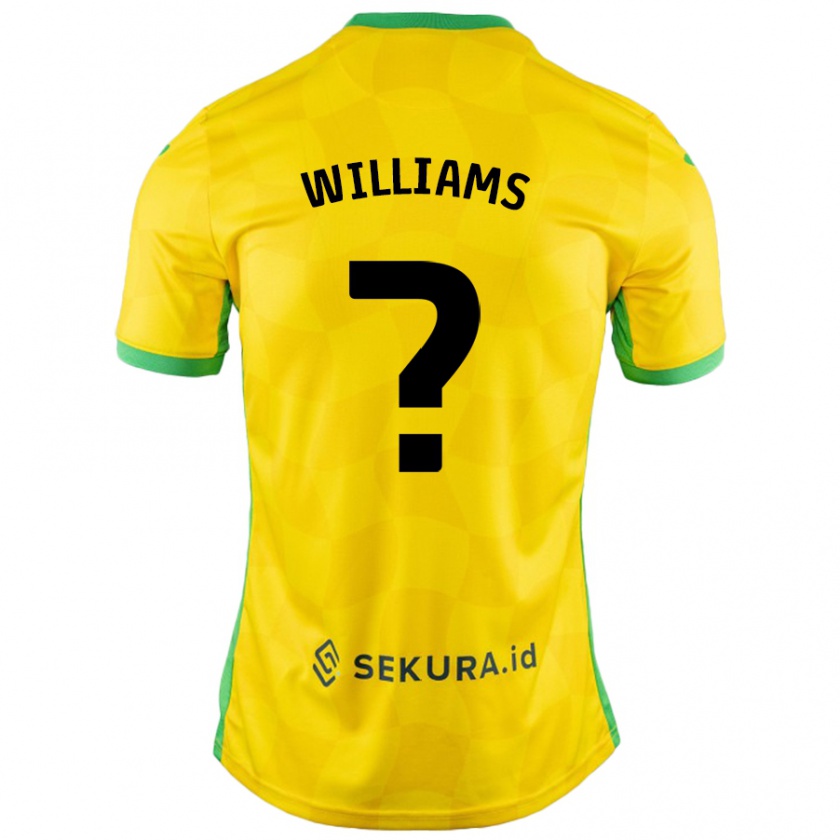 Kandiny Enfant Maillot Tyler Williams #0 Jaune Vert Tenues Domicile 2024/25 T-Shirt