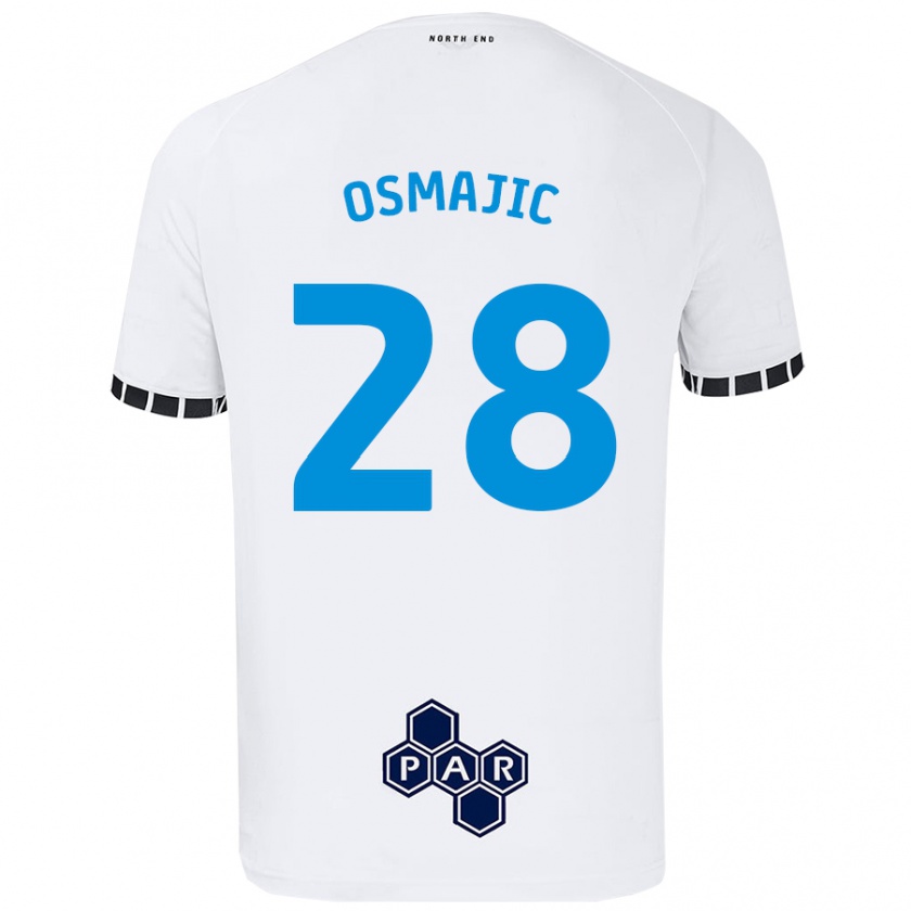 Kandiny Enfant Maillot Milutin Osmajic #28 Blanc Tenues Domicile 2024/25 T-Shirt